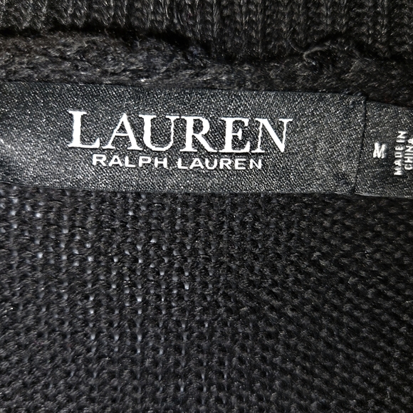 RARE Vintage Raulph Lauren Black Label Cardigan Sweater Aztec Tribal Vibe M NWOT - Picture 4 of 6